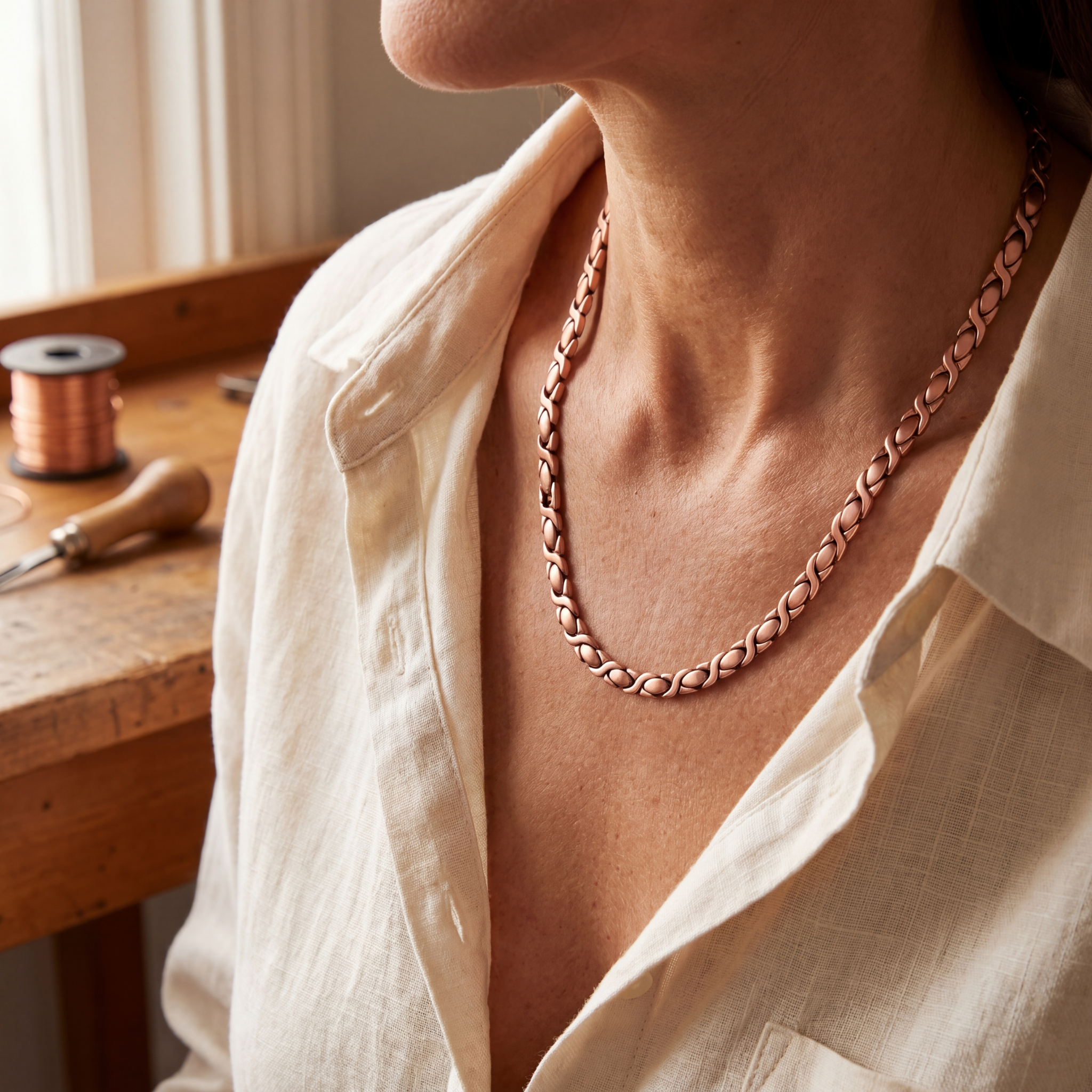 Copper Soul Cedar Copper Necklace