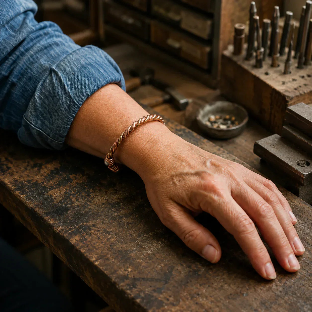 River Copper Bracelet