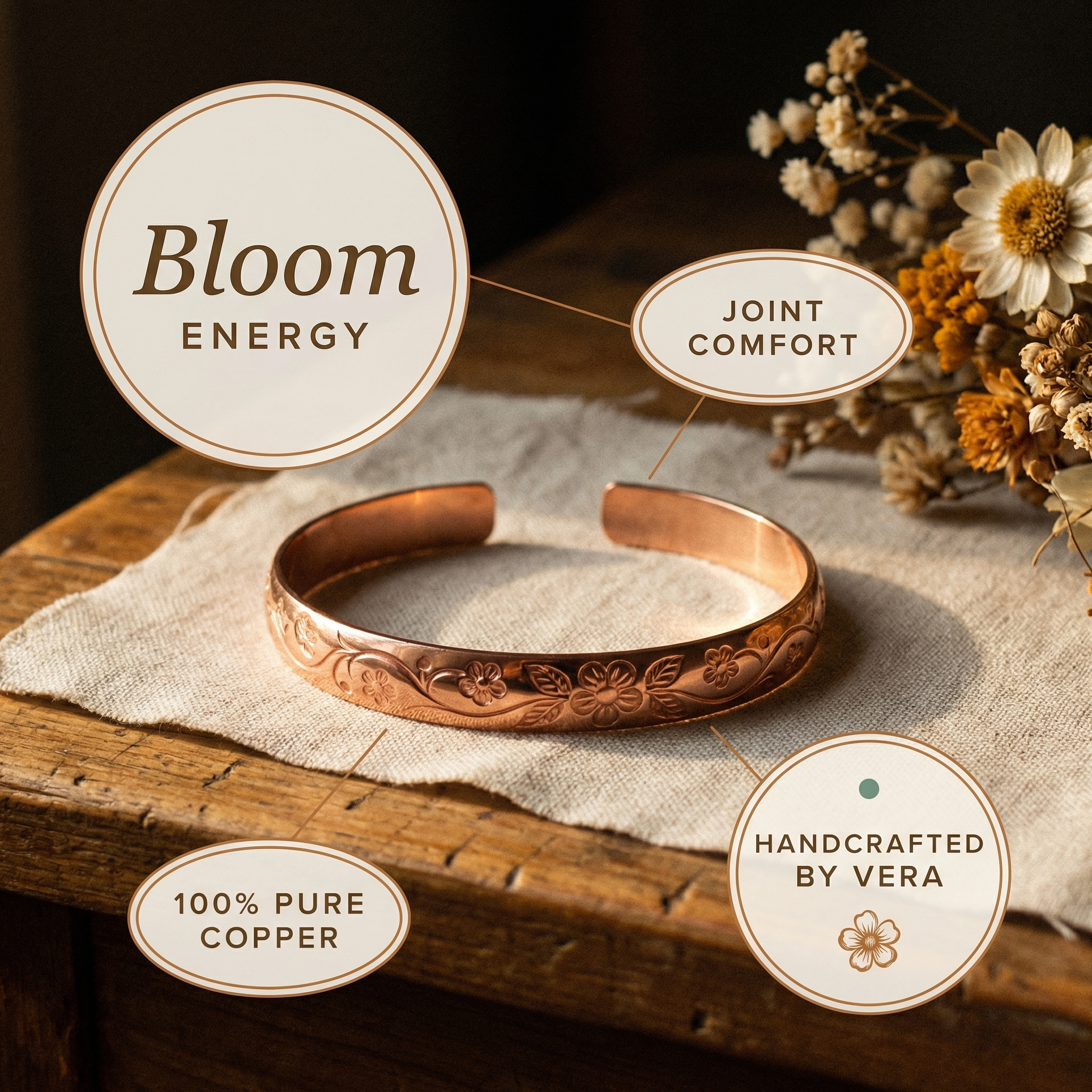 Bloom Copper Bracelet