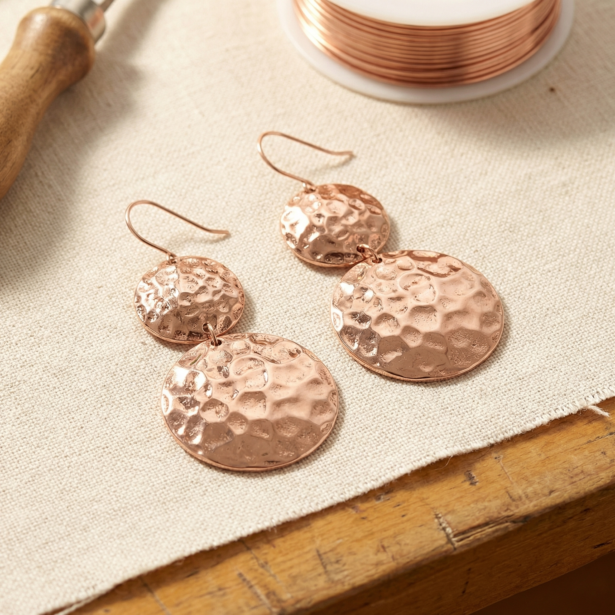Solstice Copper Earrings