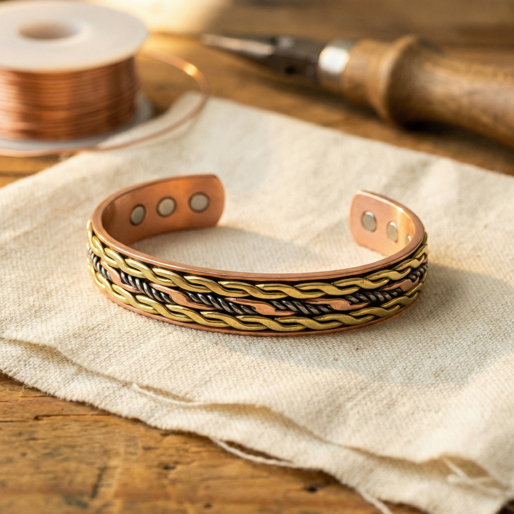 Weave Copper Bracelet