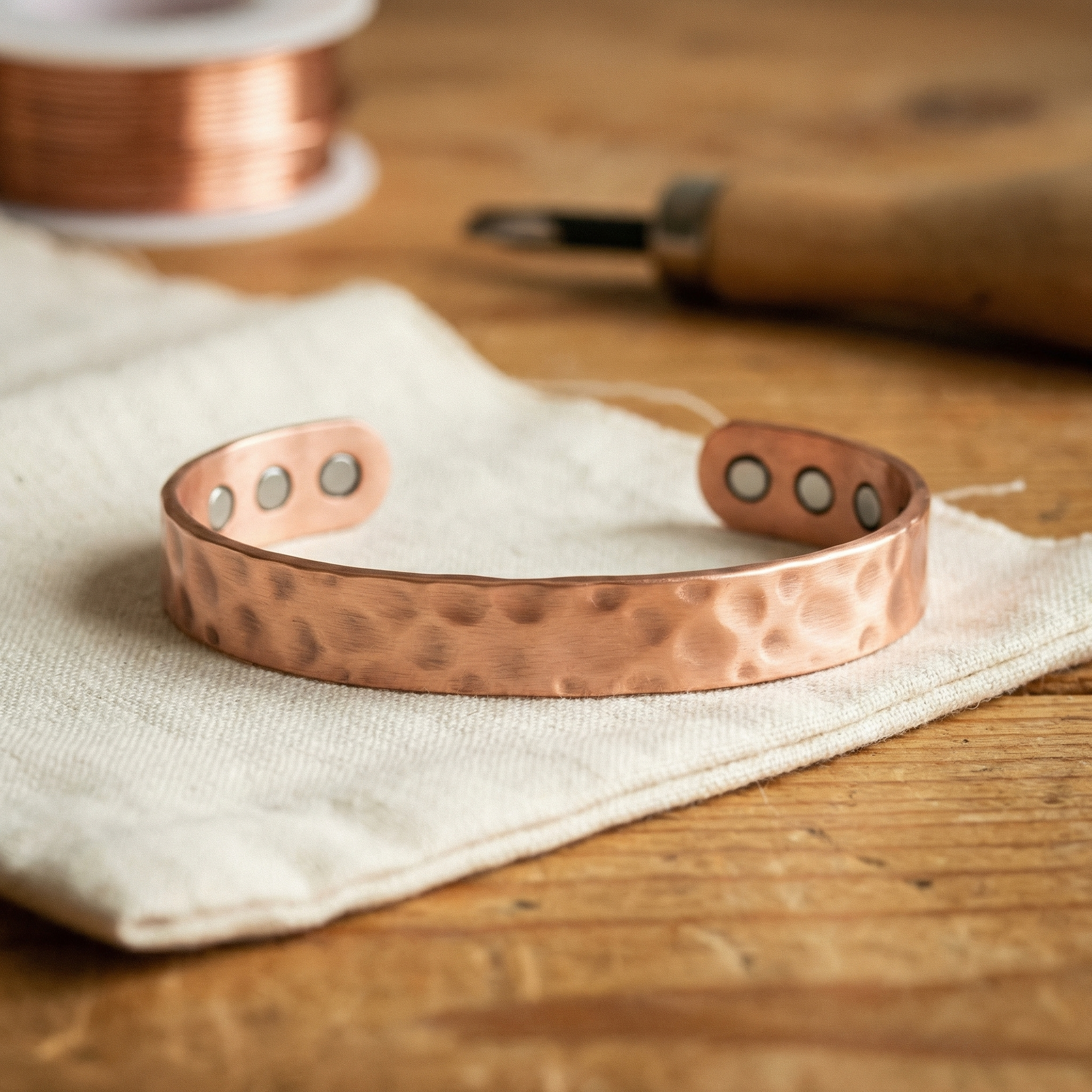 Lodestone Copper Bracelet