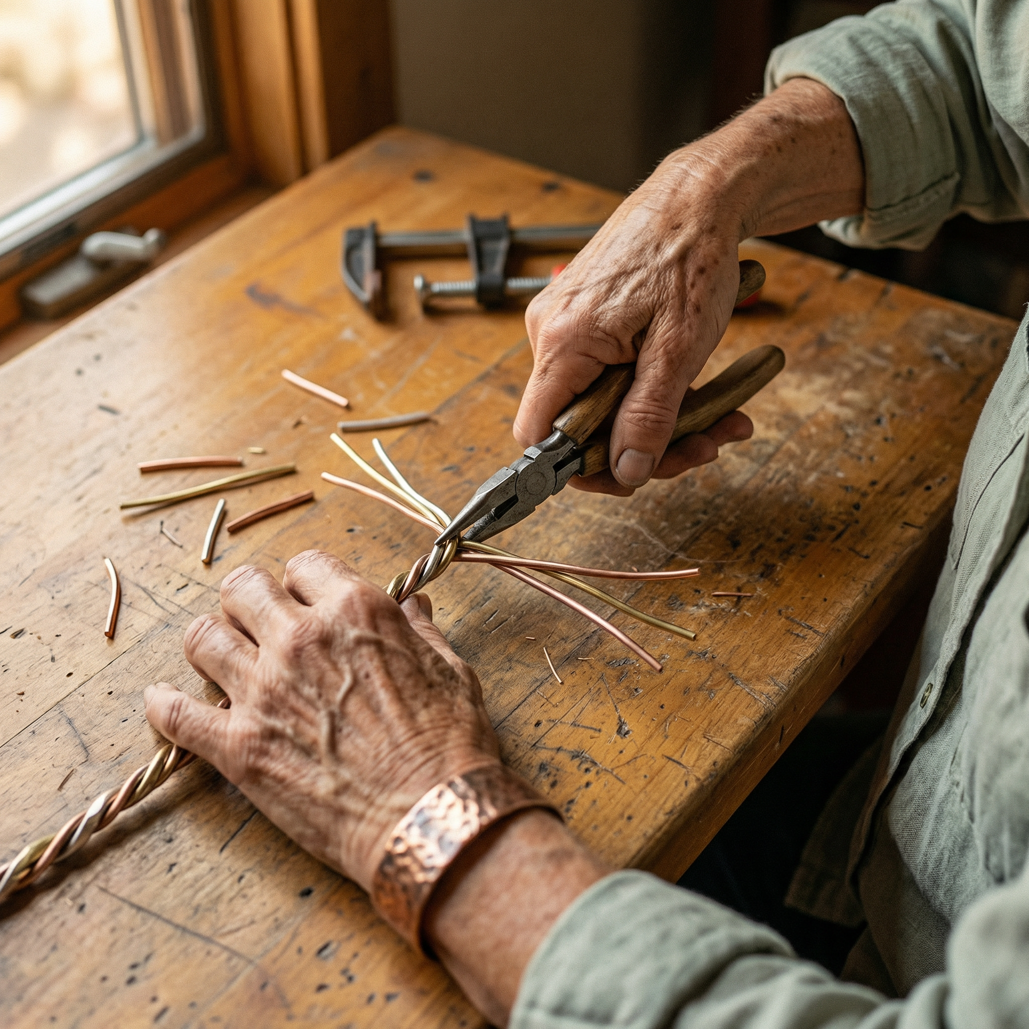 Stone Copper Bracelet