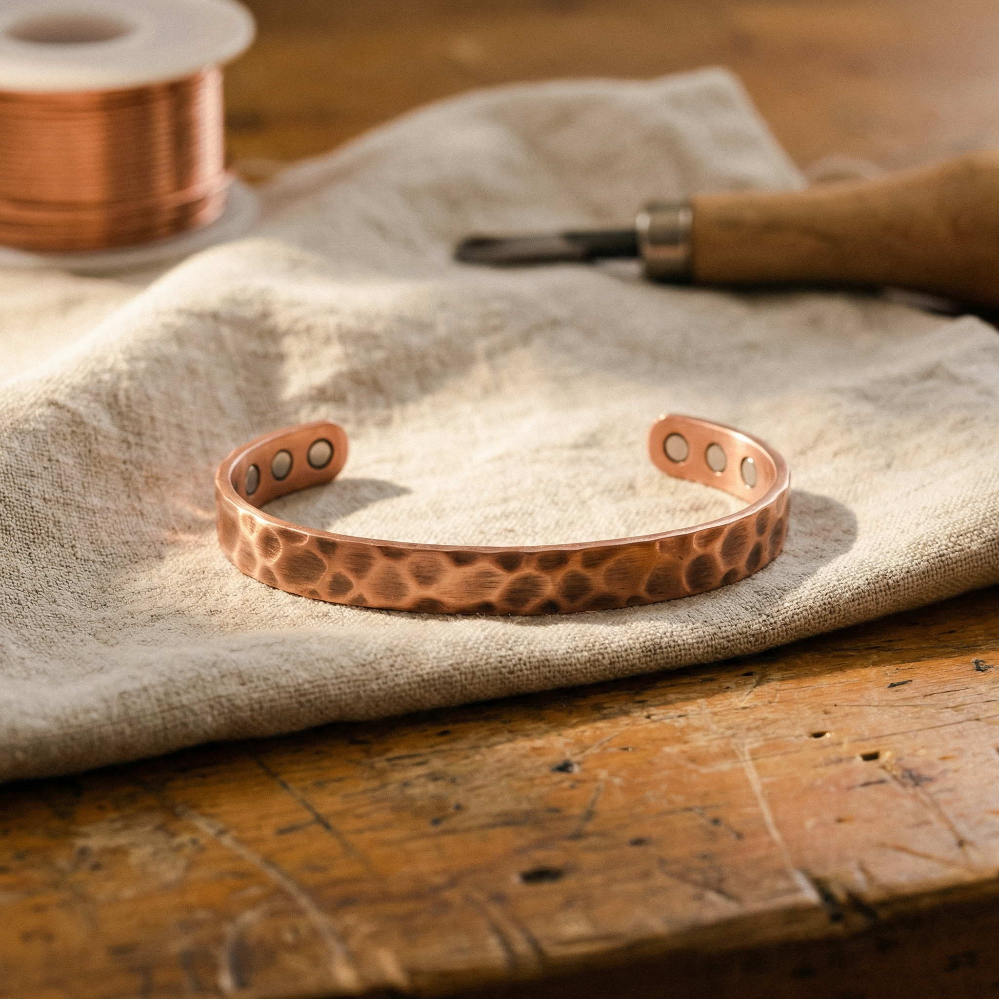 Copper Soul Furrow Copper Bracelet