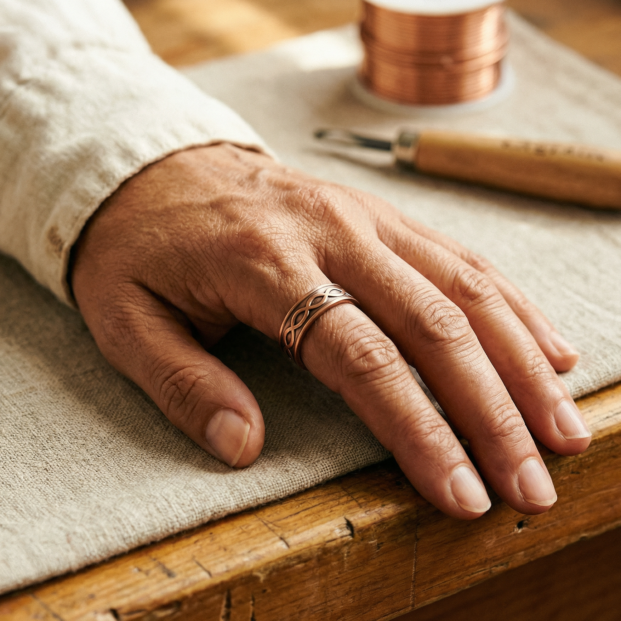Copper Soul Char Copper Ring