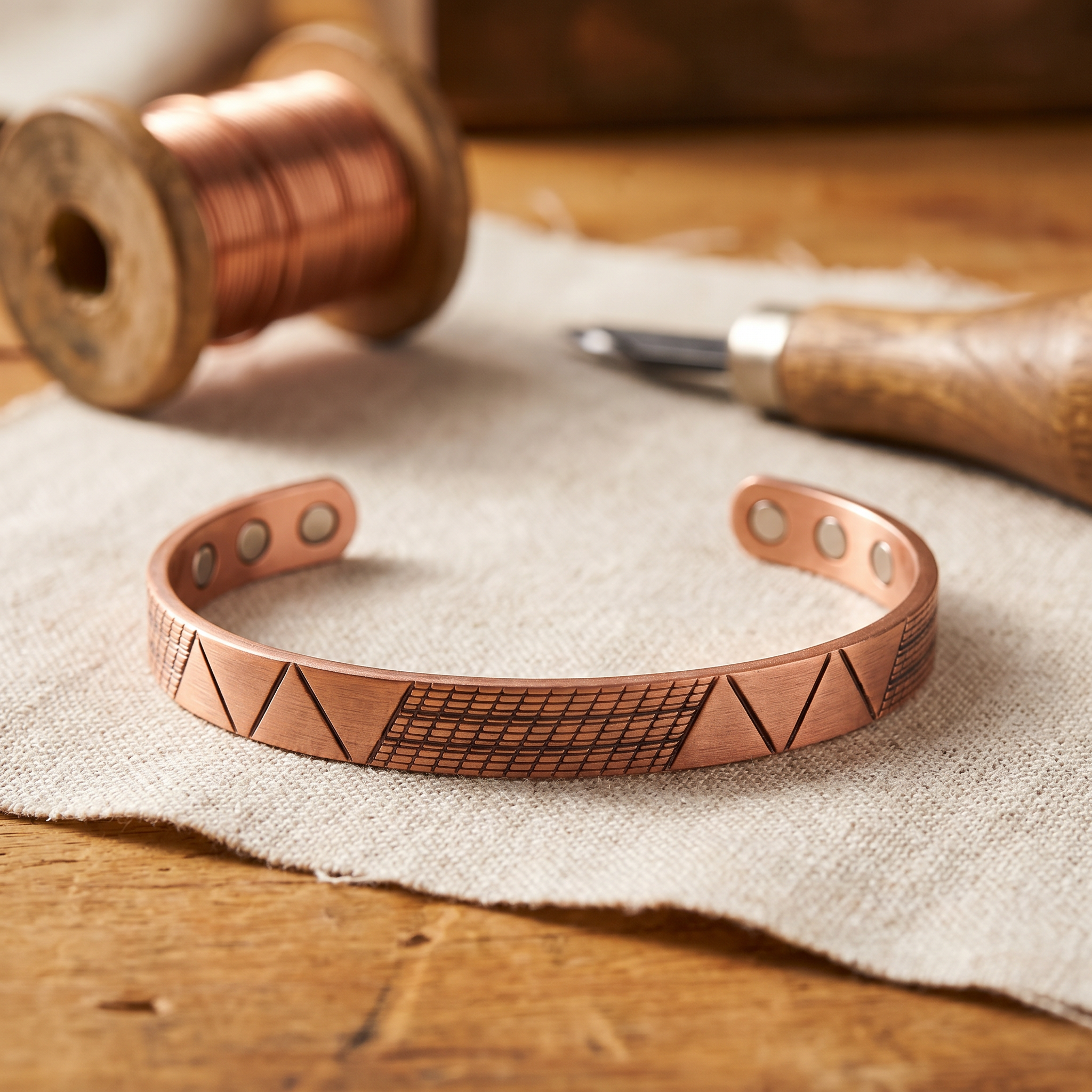 Copper Soul Crest Copper Bracelet