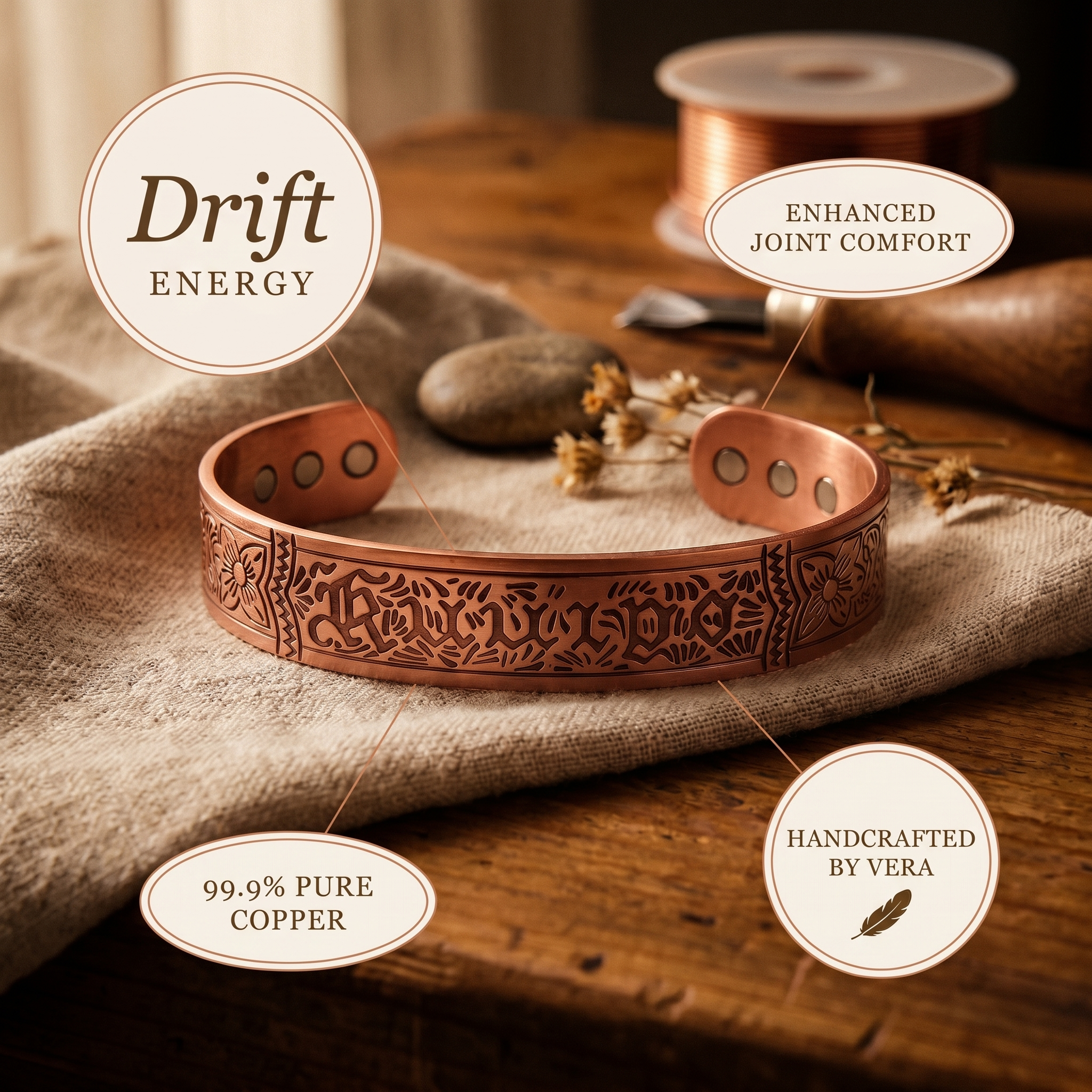 Drift Copper Bracelet