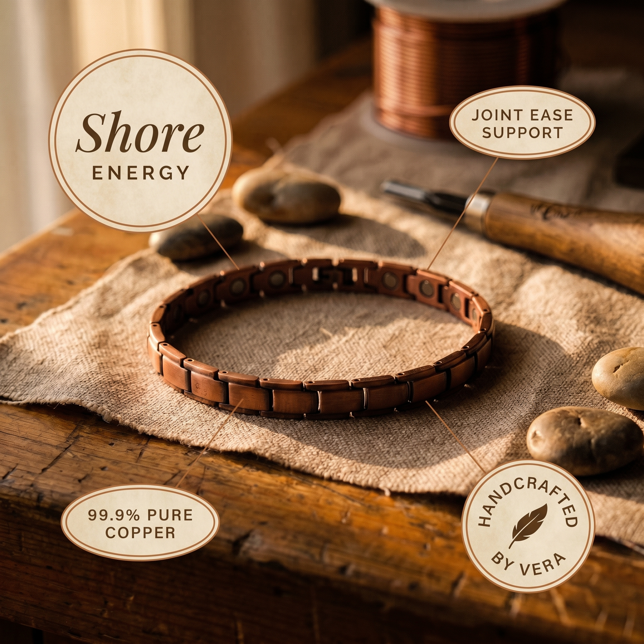 Shore Copper Anklet