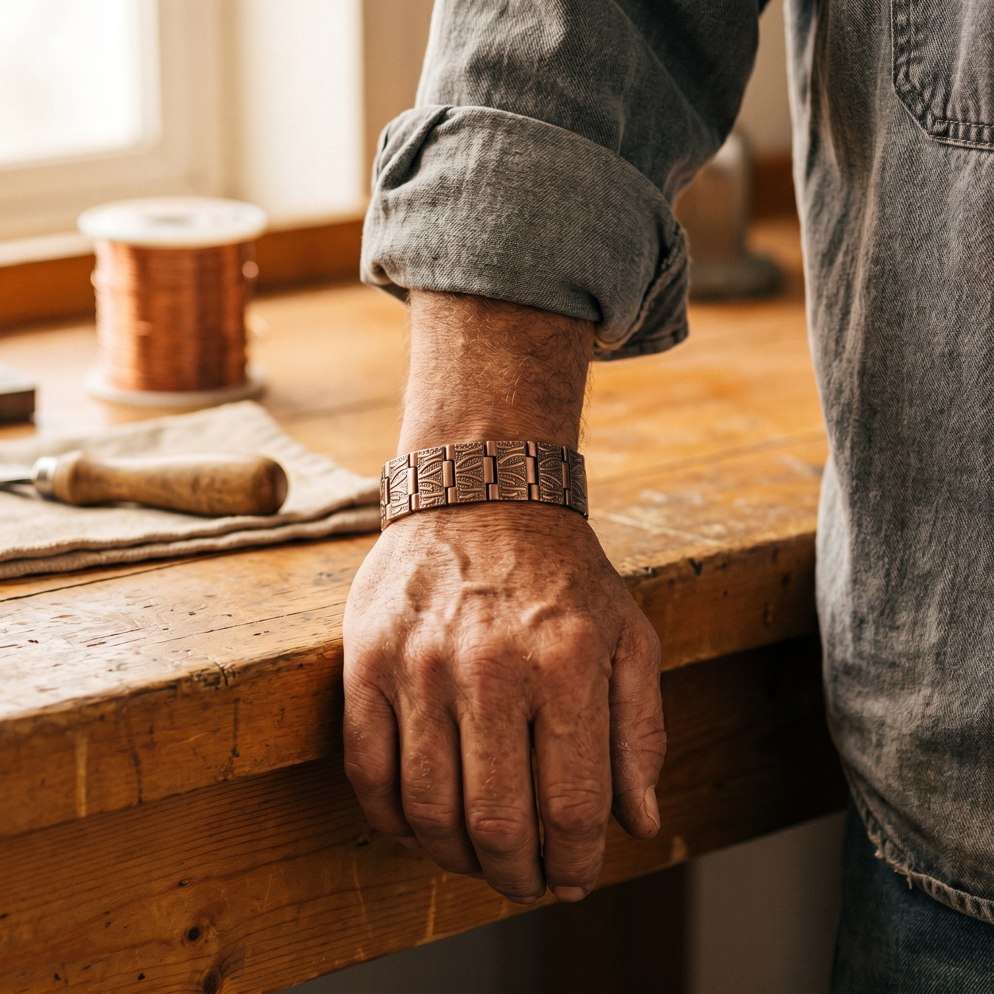 Copper Soul Grit Men's Copper Bracelet
