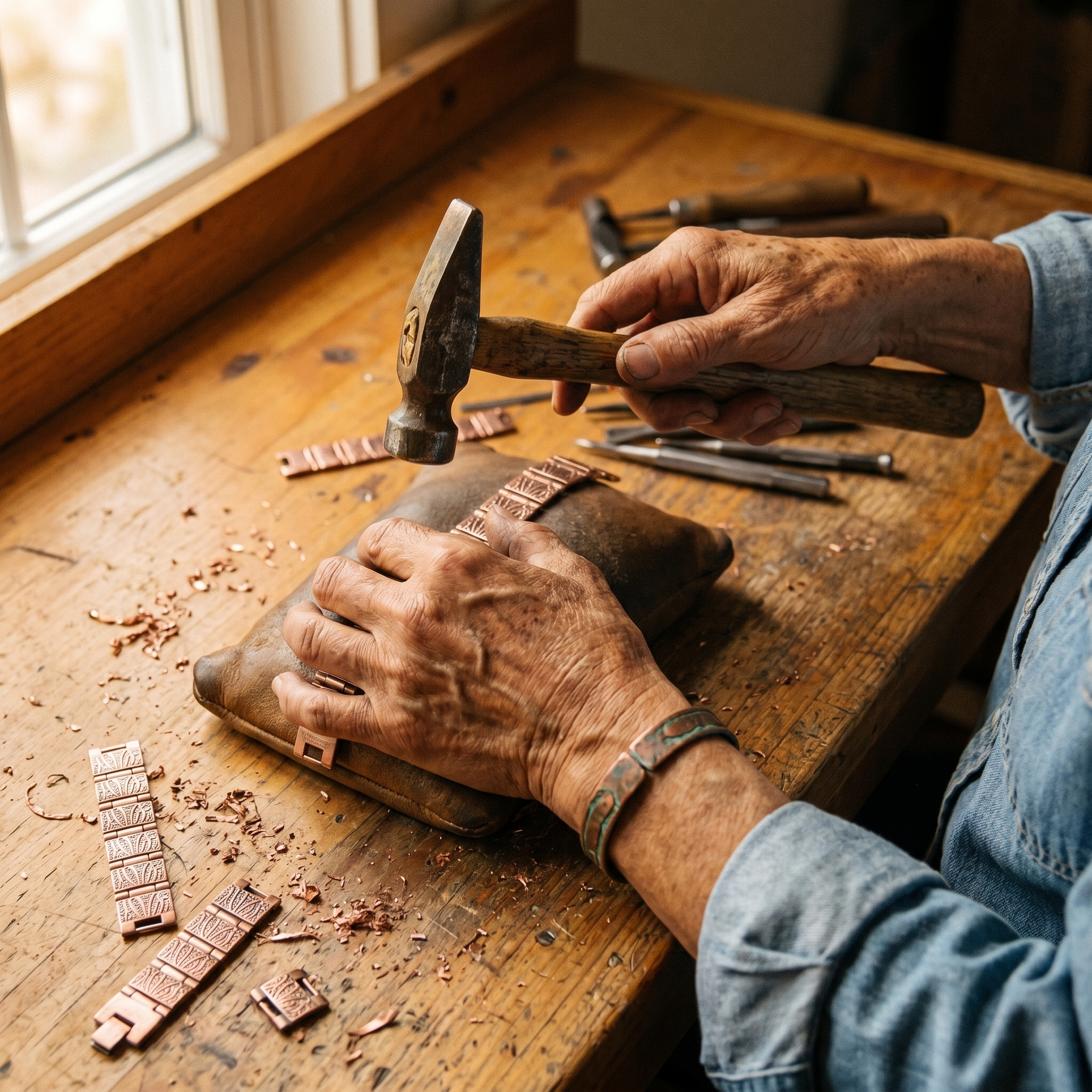 Grit Men's Copper Bracelet