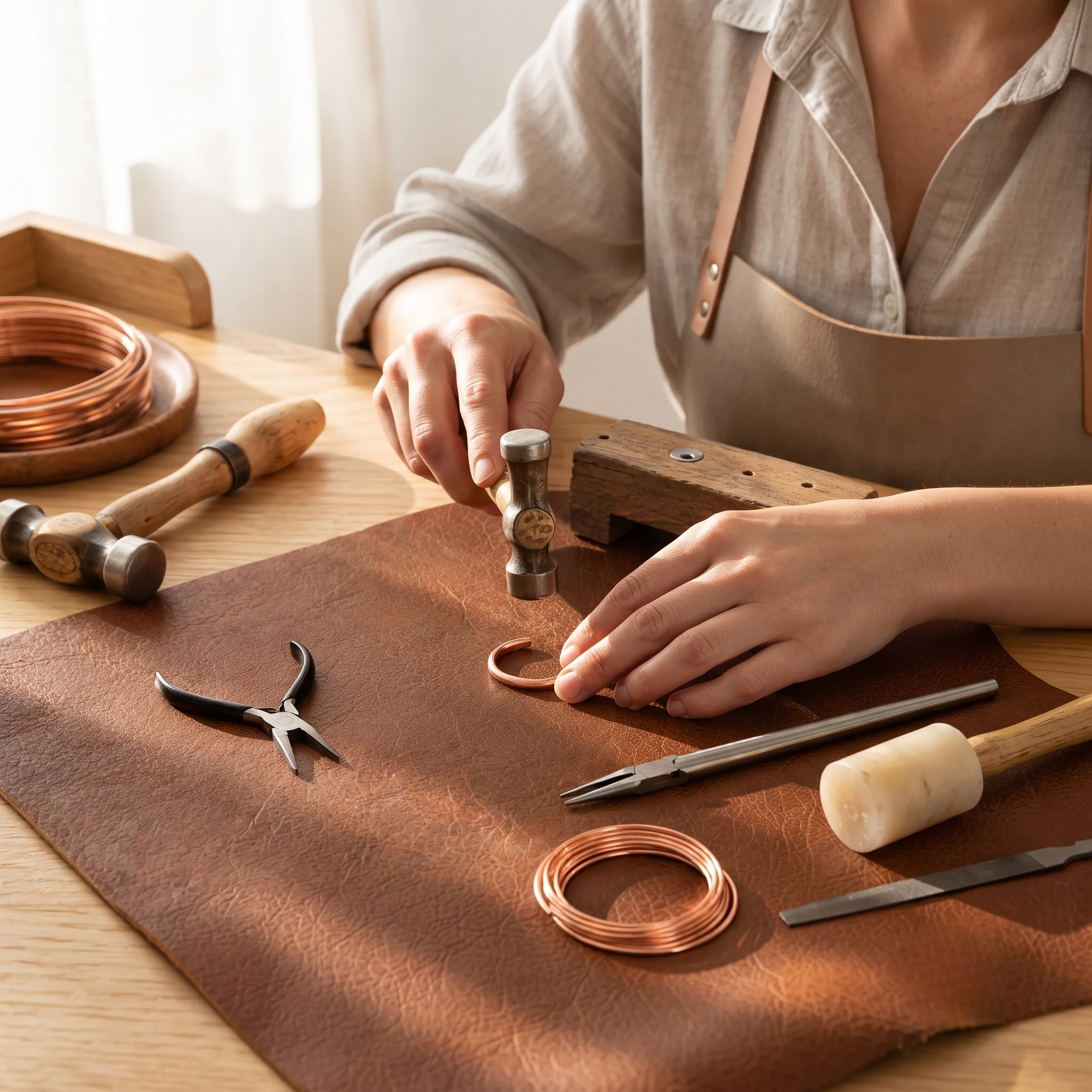 Slick Copper Toe Ring