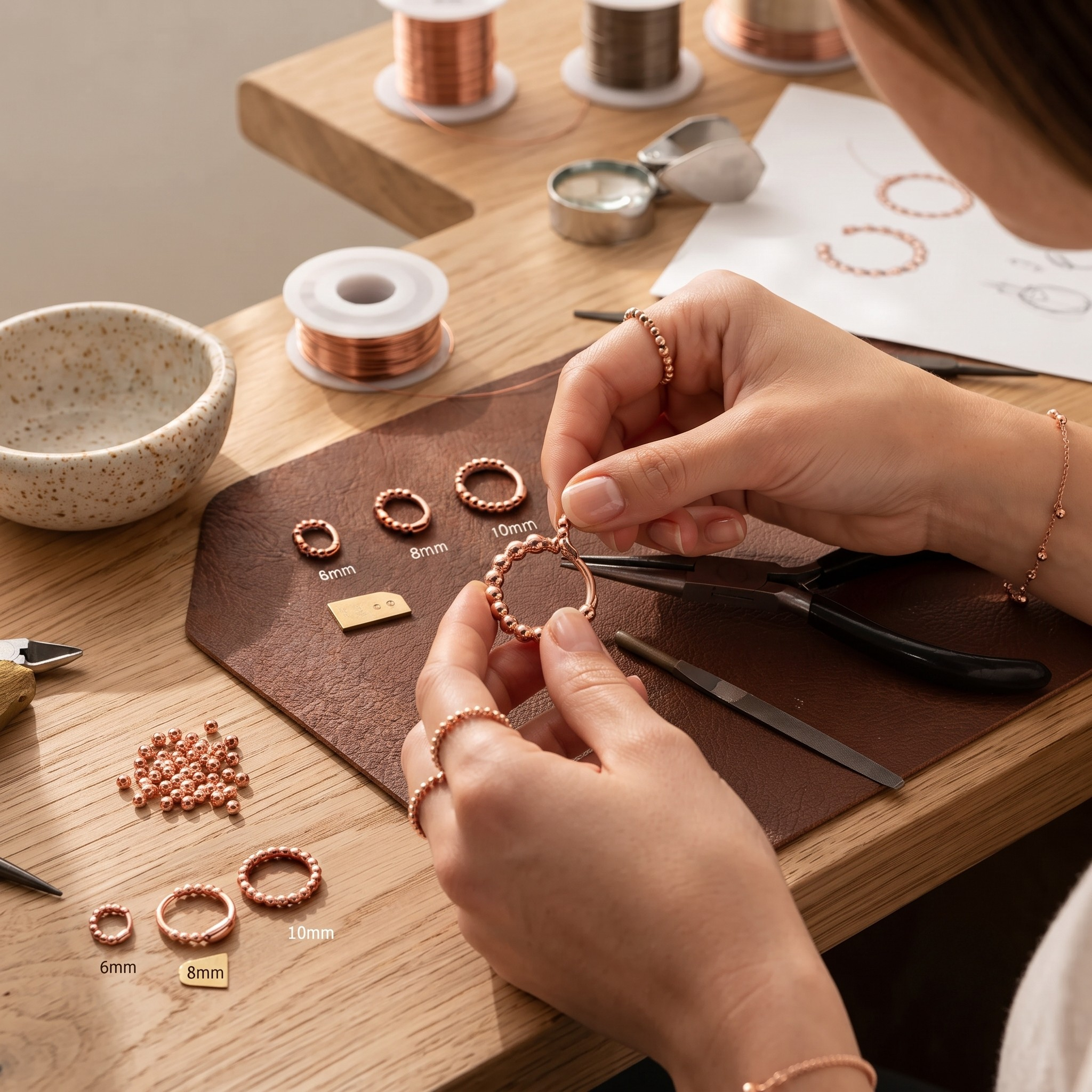 Smal Copper Earrings