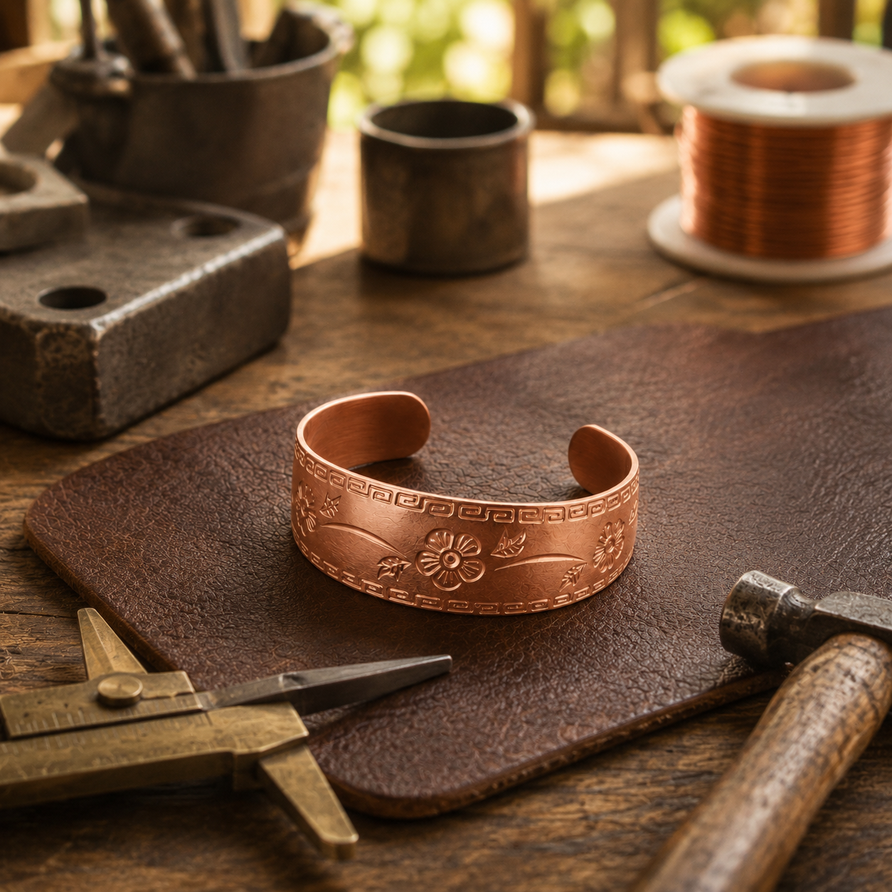 Copper Soul Fret Copper Bracelet