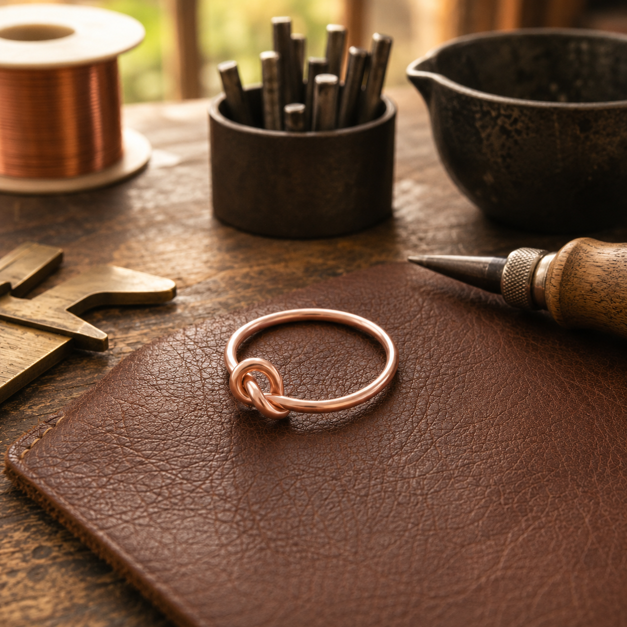 Lace Copper Ring