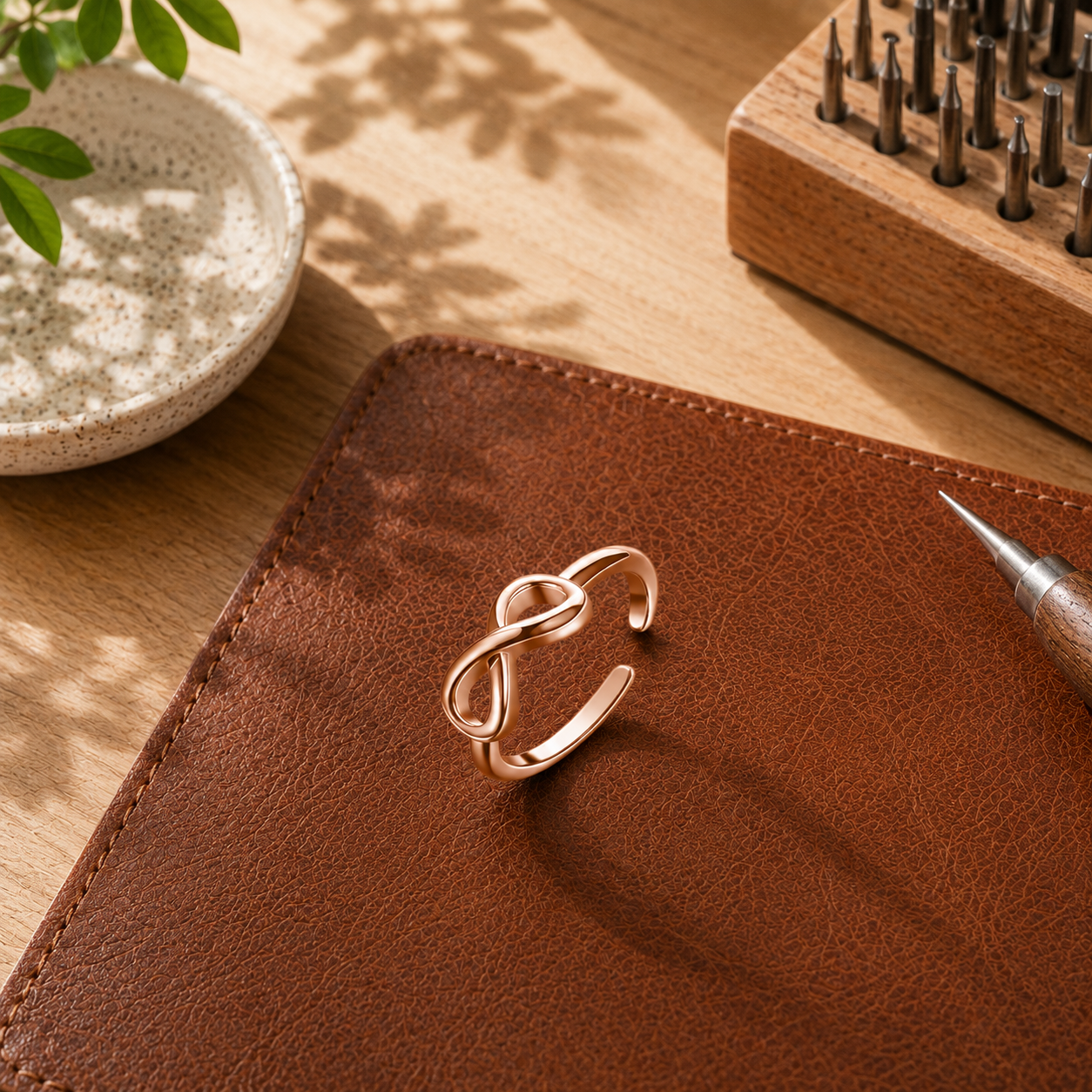 Loop Copper Toe Ring