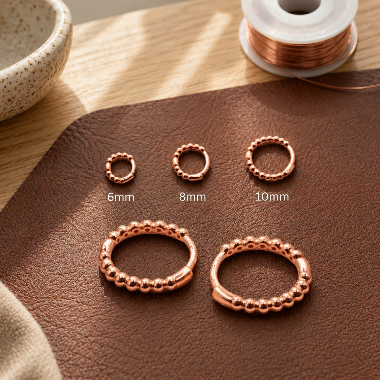 Smal Copper Earrings