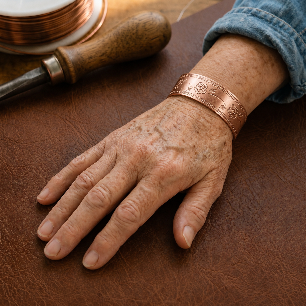 Copper Soul Fret Copper Bracelet