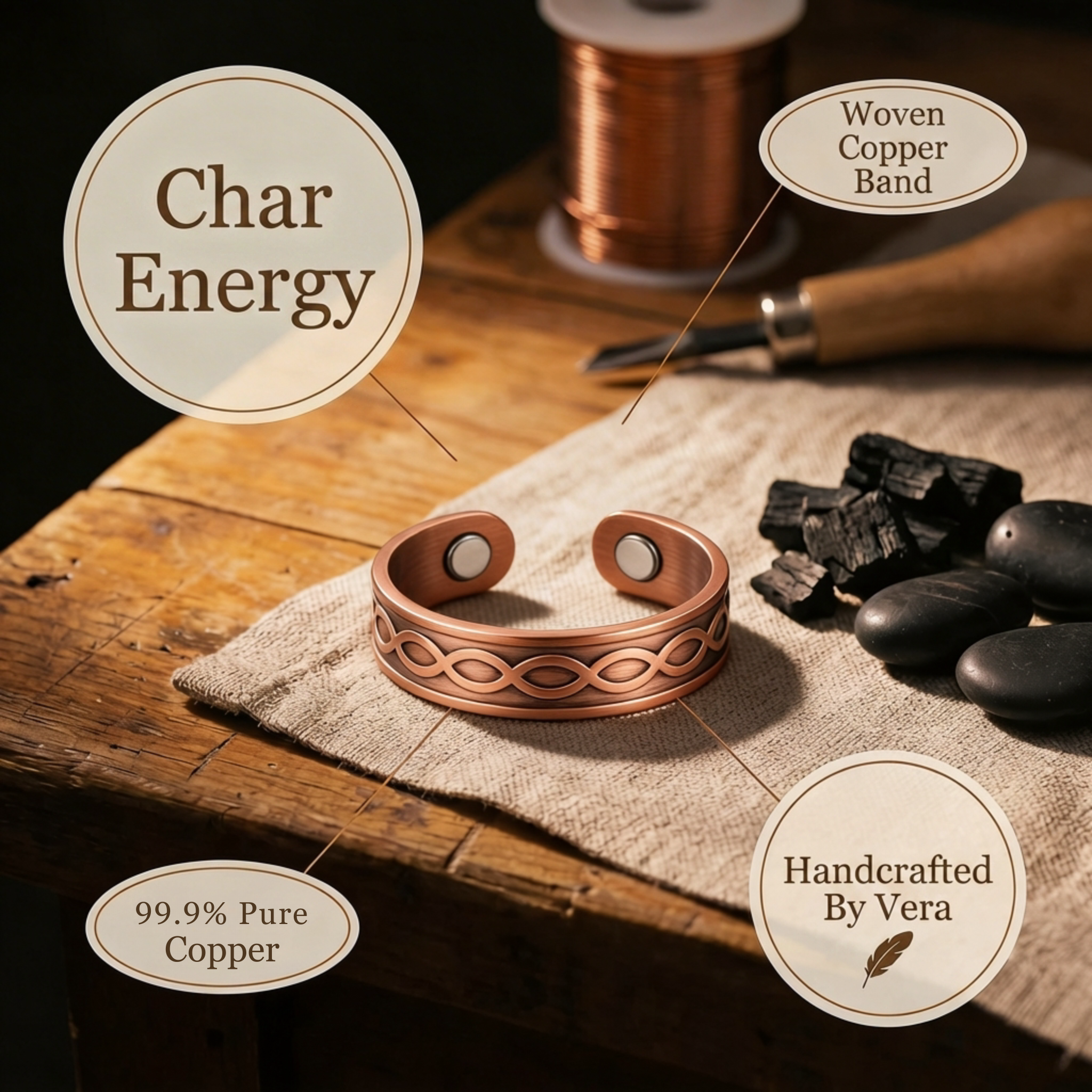 Char Copper Ring