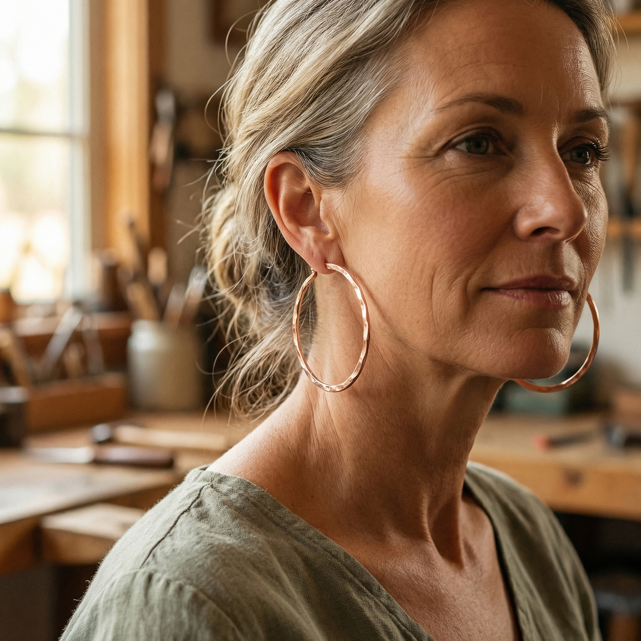 Willow Copper Earrings