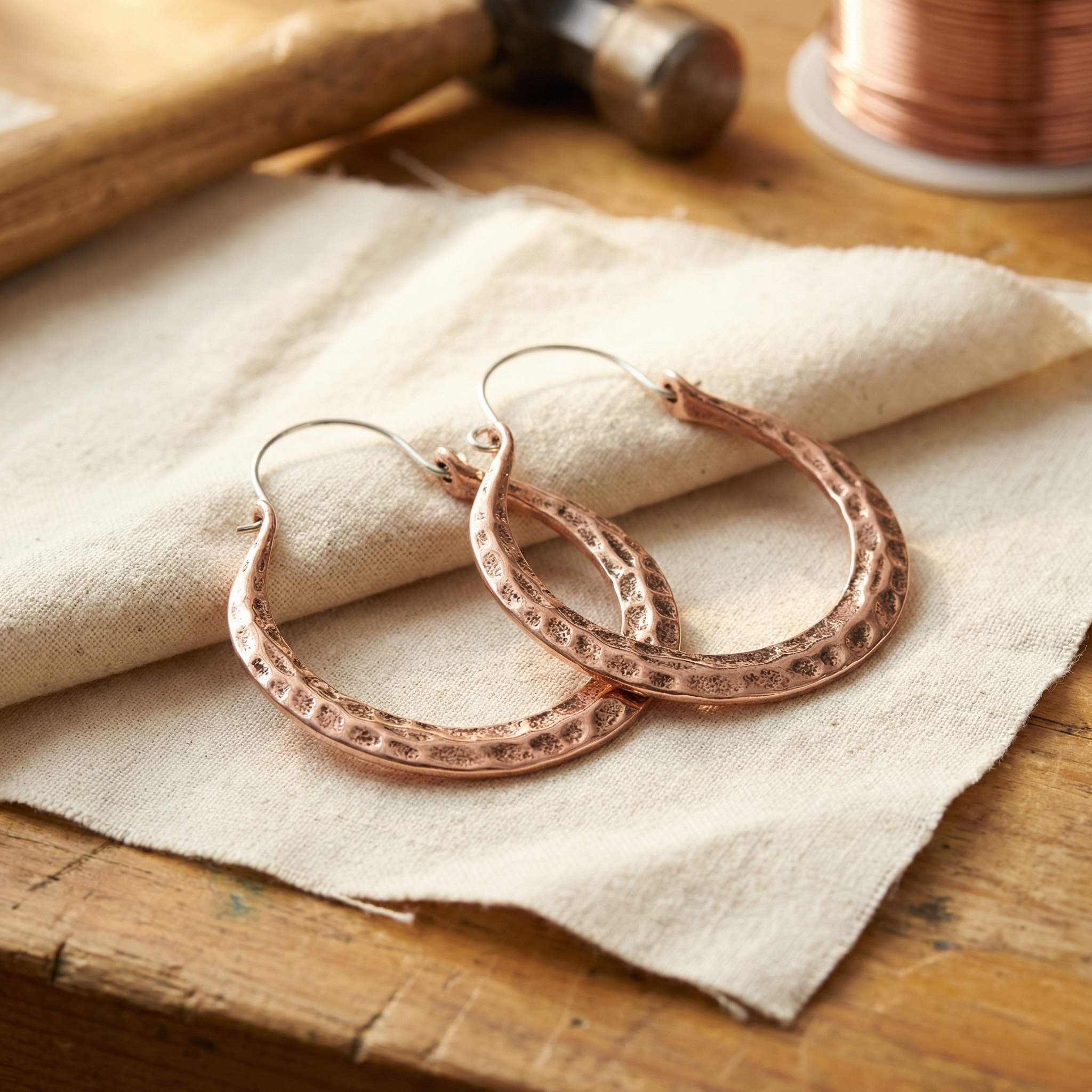 Copper Soul Ember Copper Earrings