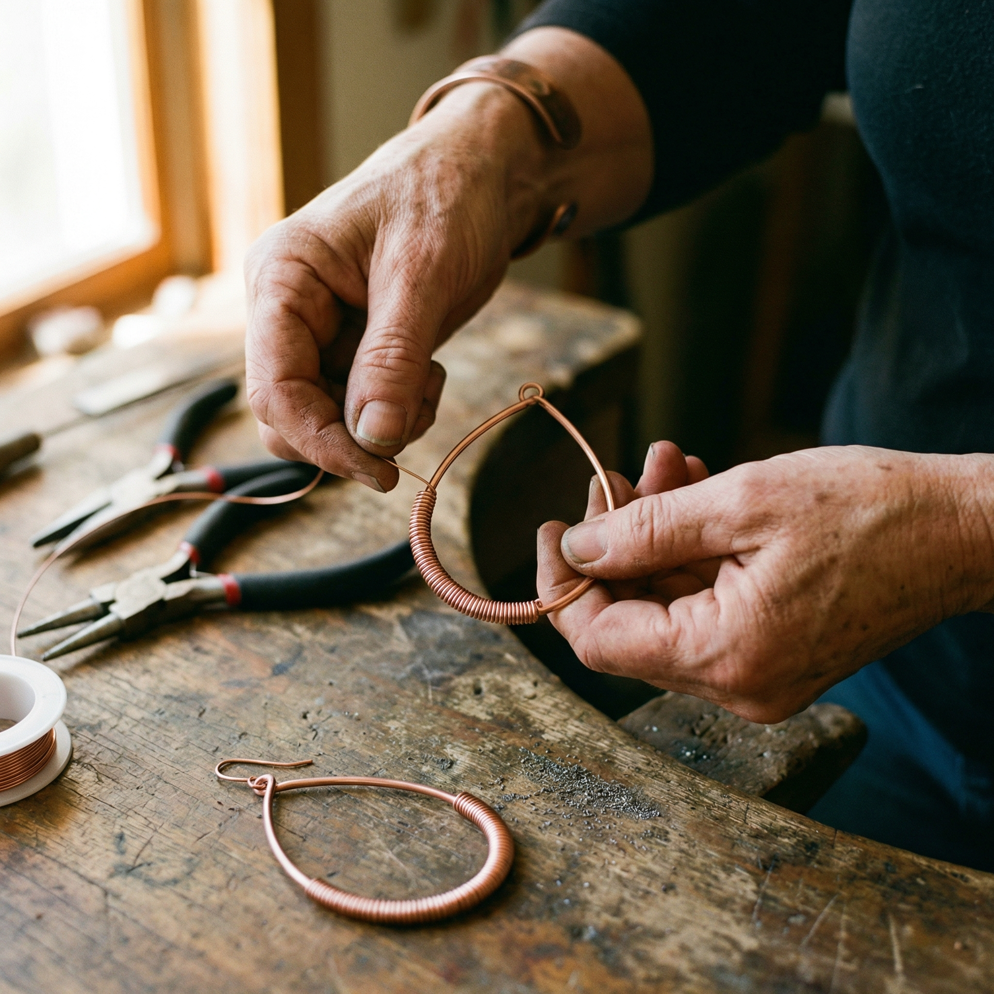Creek Copper Earrings