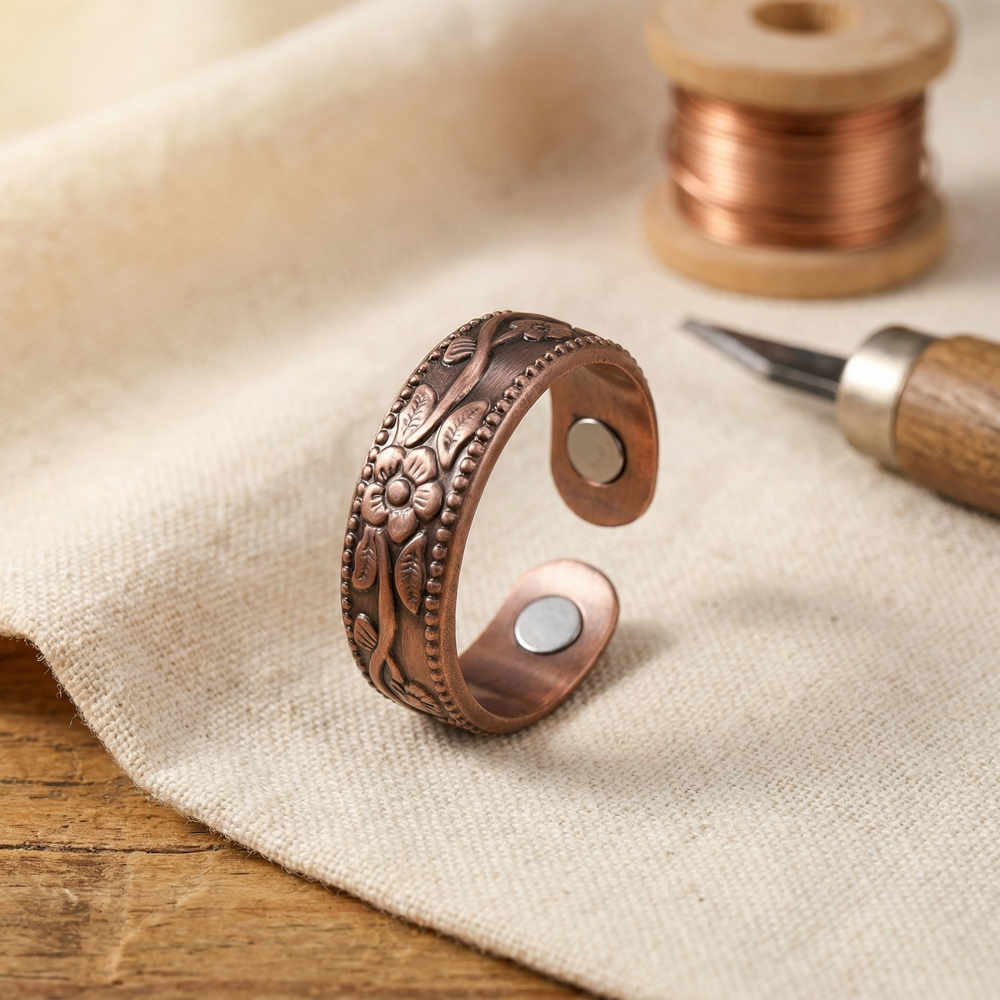 Petal Copper Ring