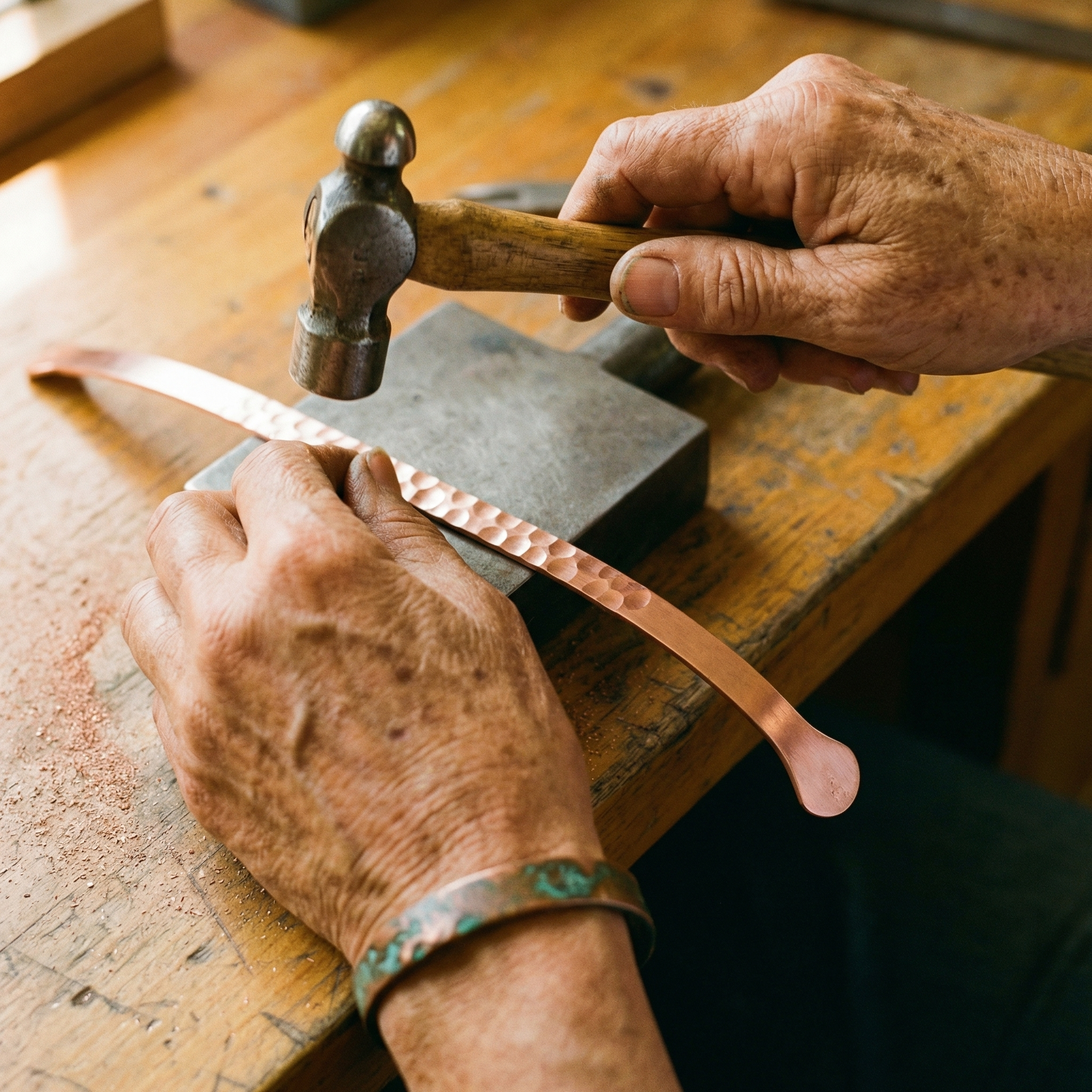 Lodestone Copper Bracelet