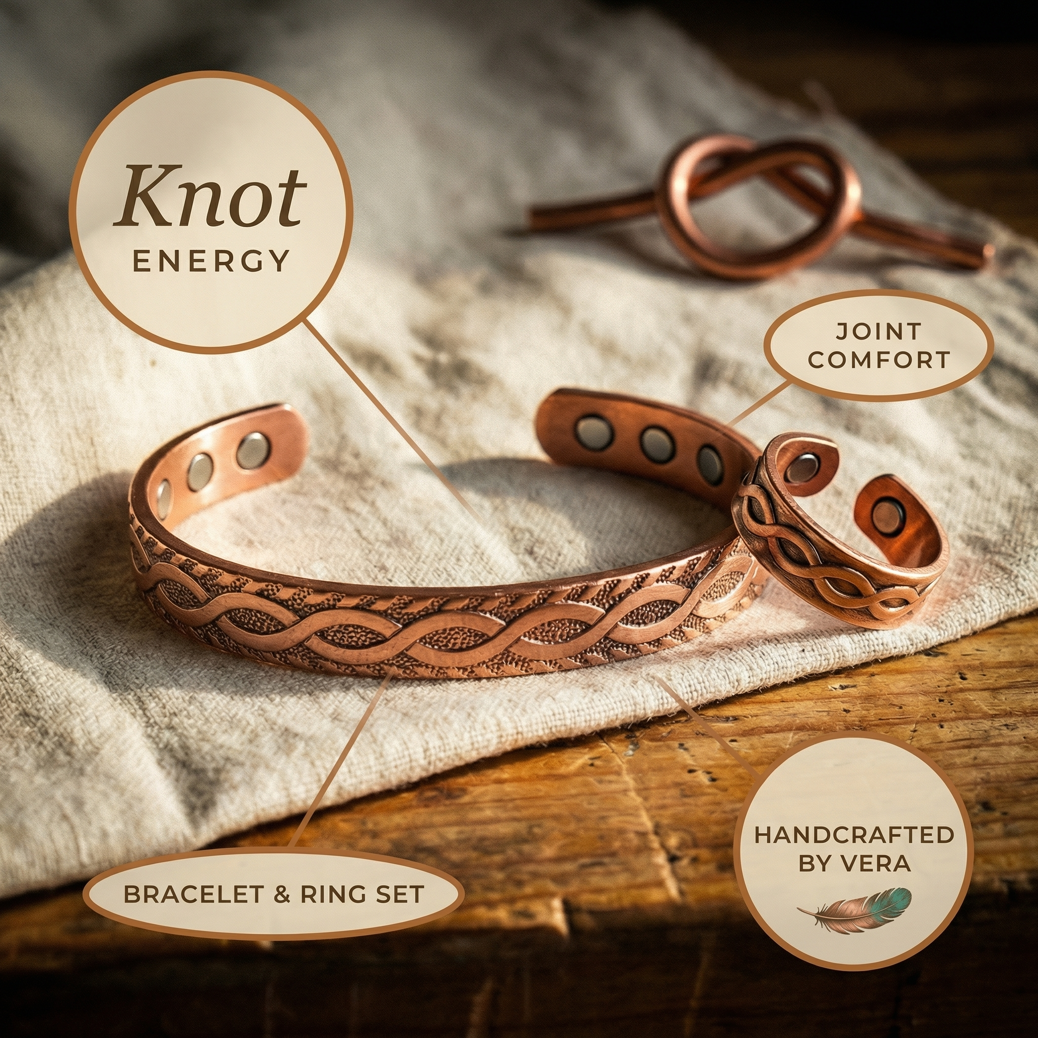 Knot Copper Set