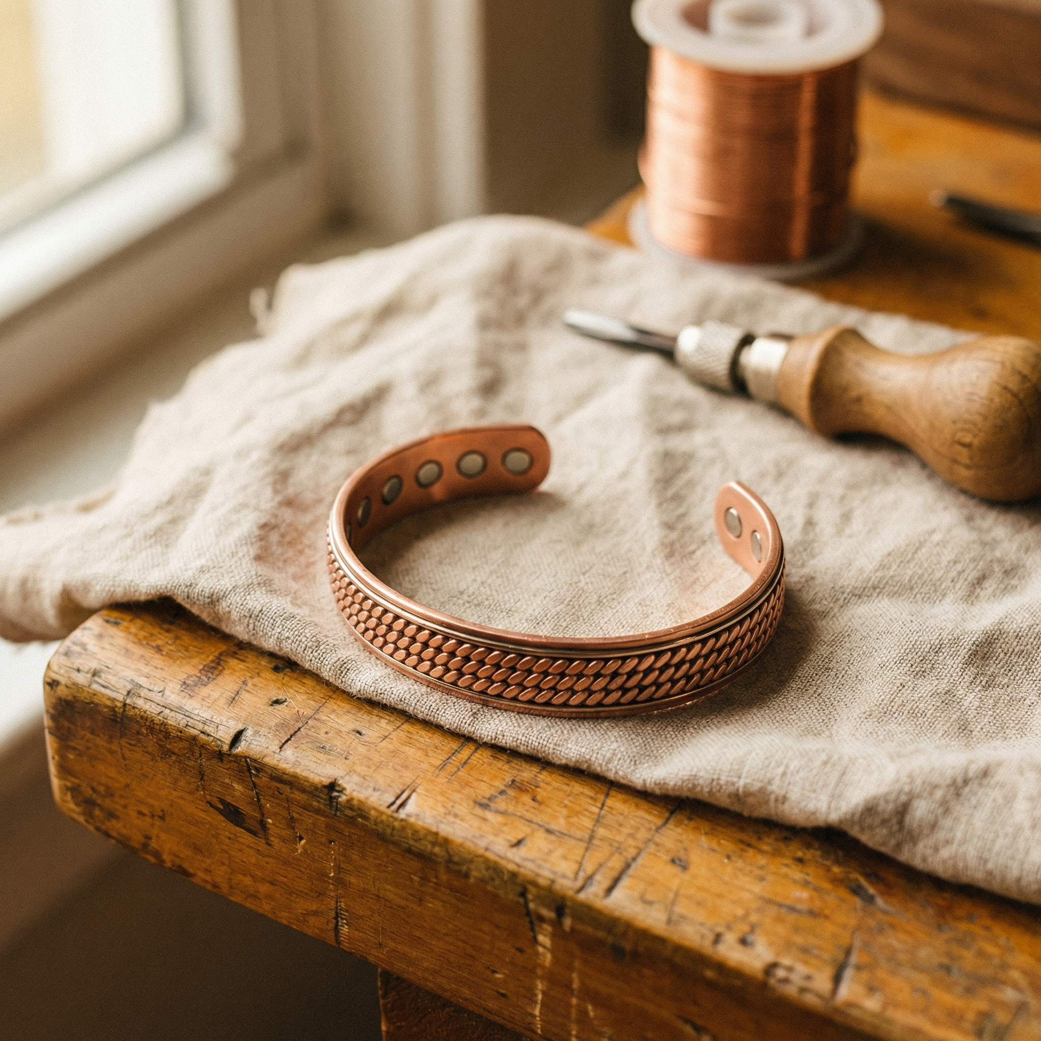 Copper Soul  Wave Copper Bracelet