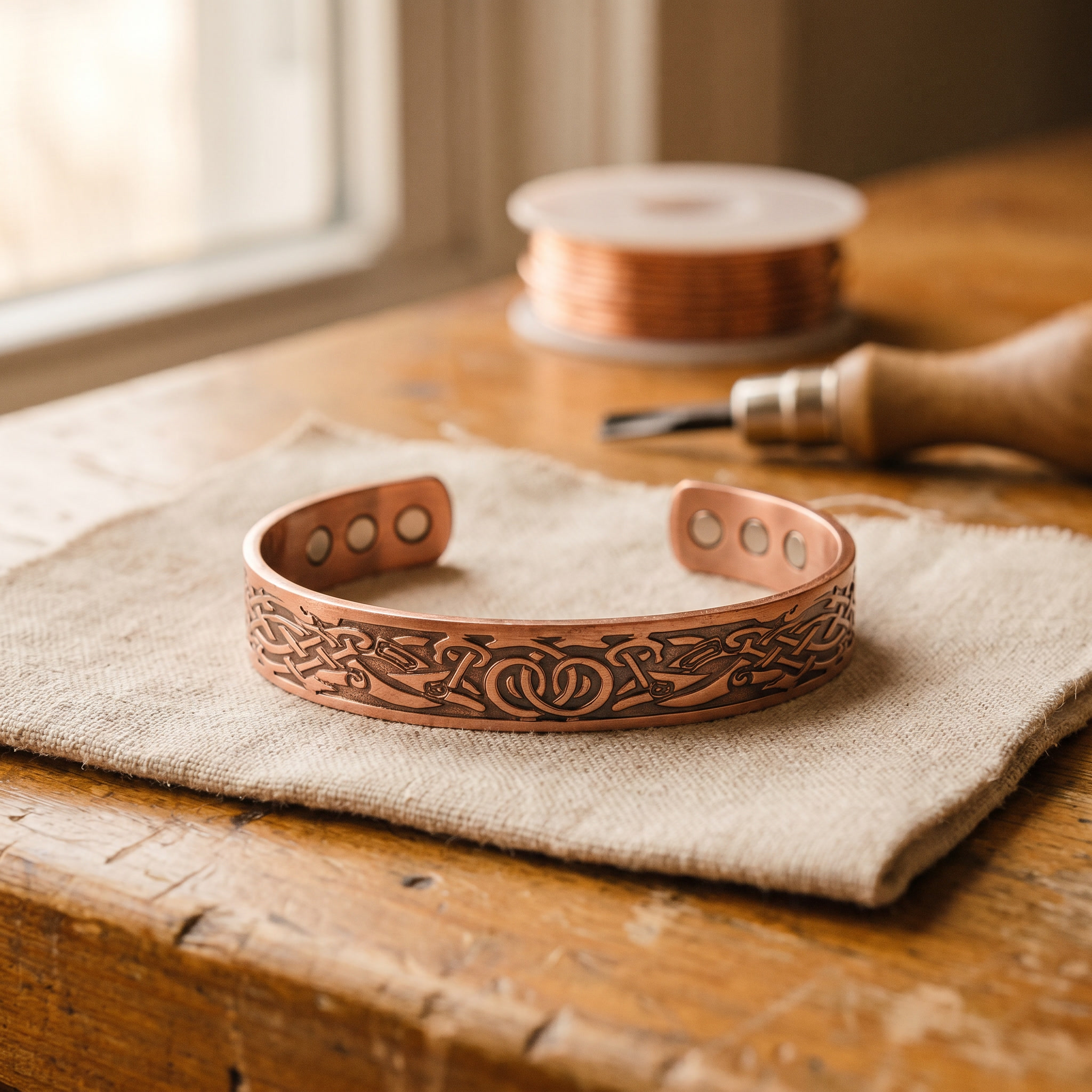 Moss Copper Bracelet