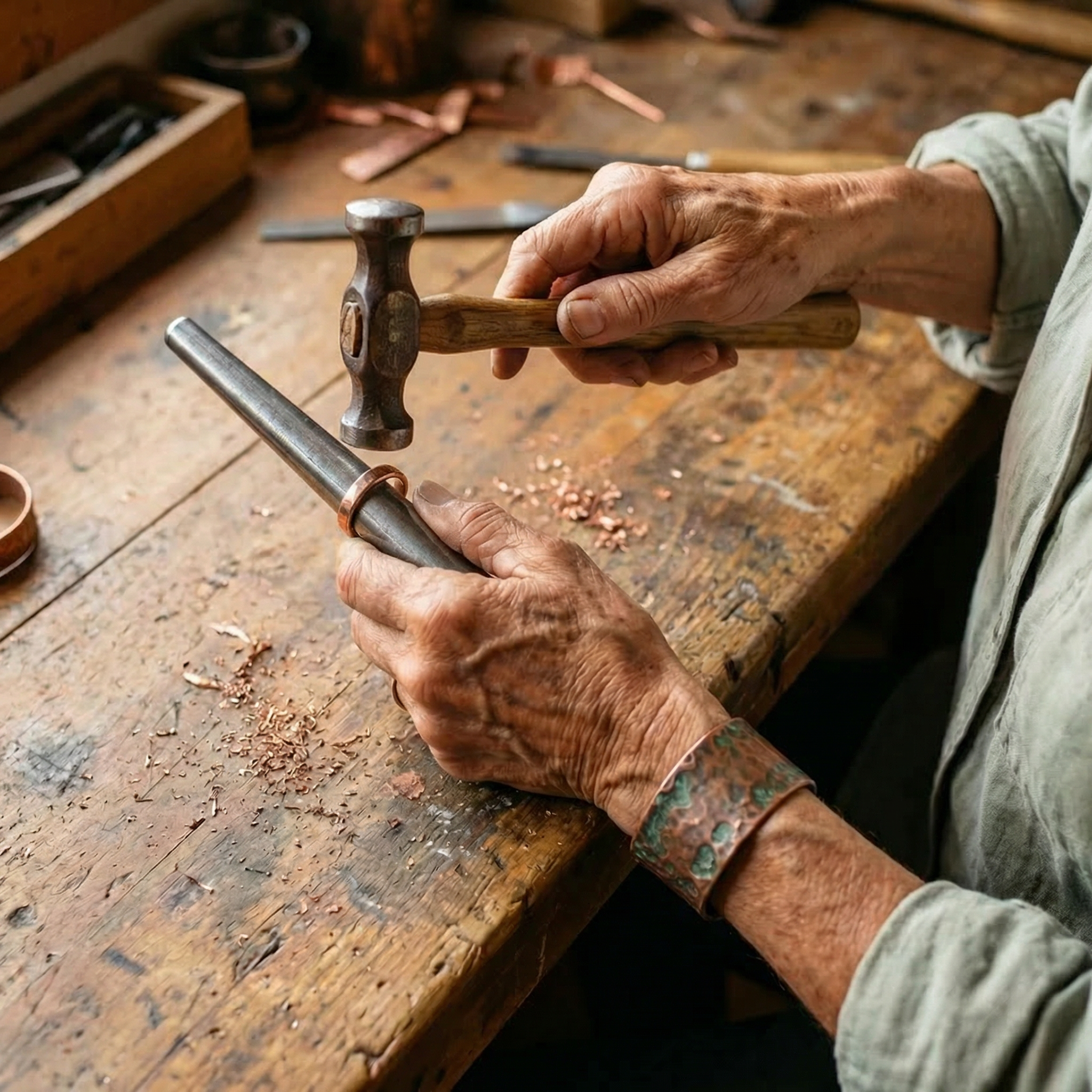 Tine Copper Ring