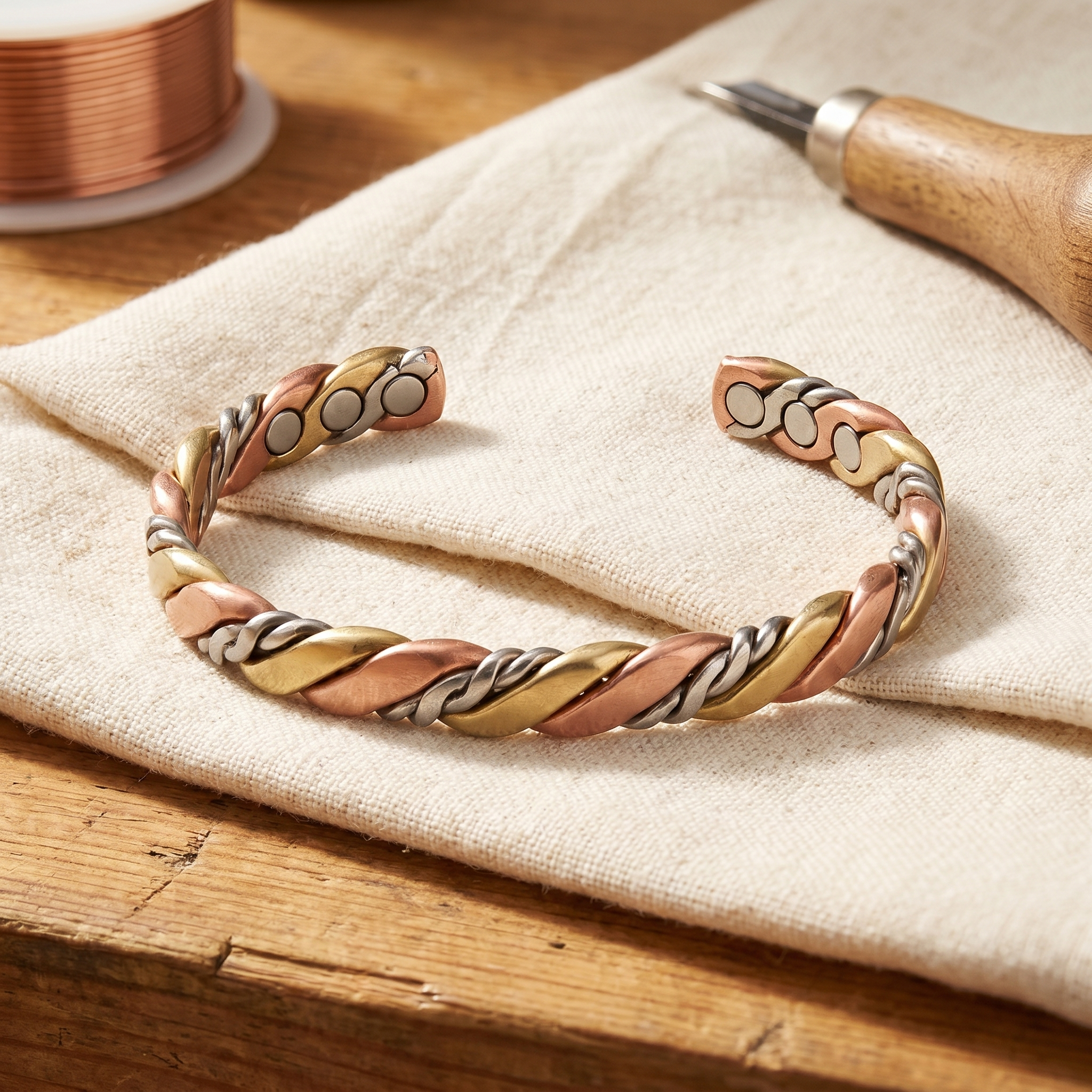 Stone Copper Bracelet