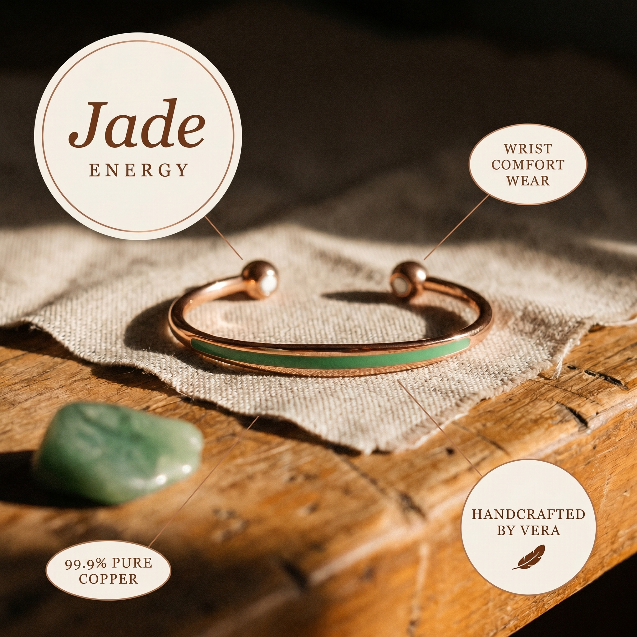 Jade Copper Bracelet
