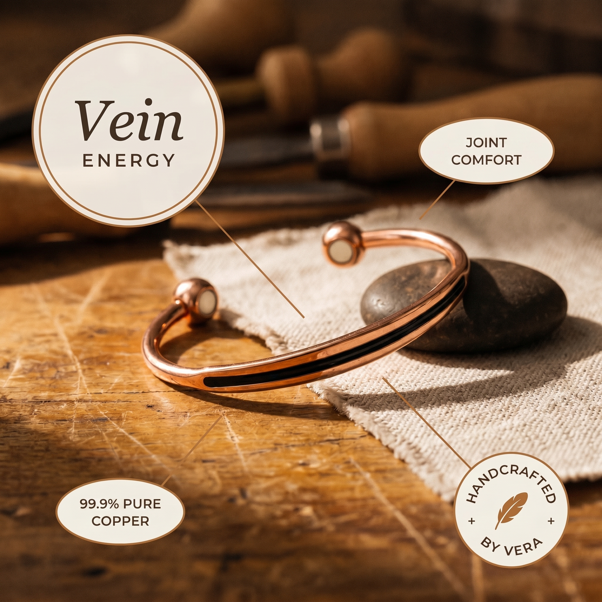 Vein Copper Bracelet