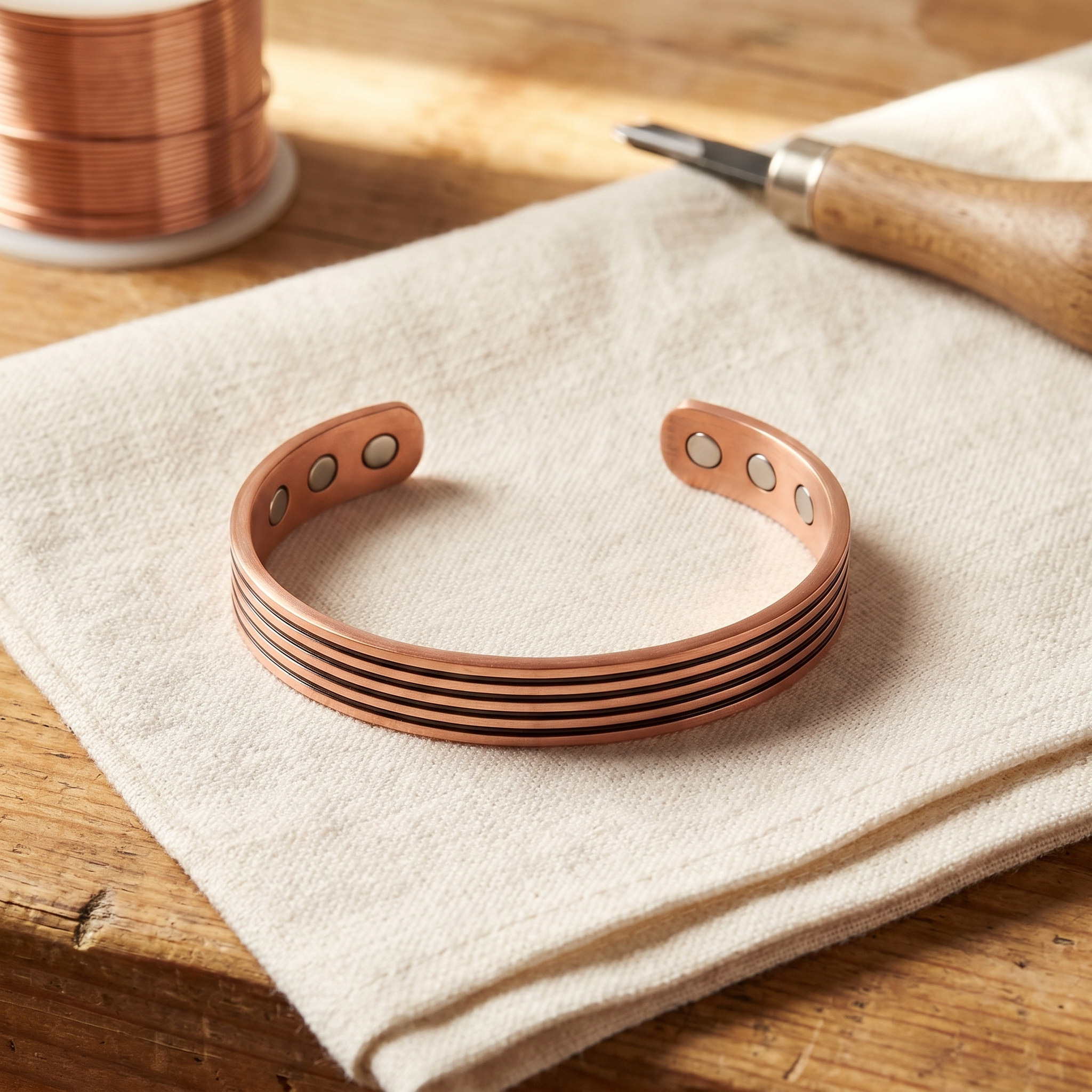 Sage Copper Bracelet