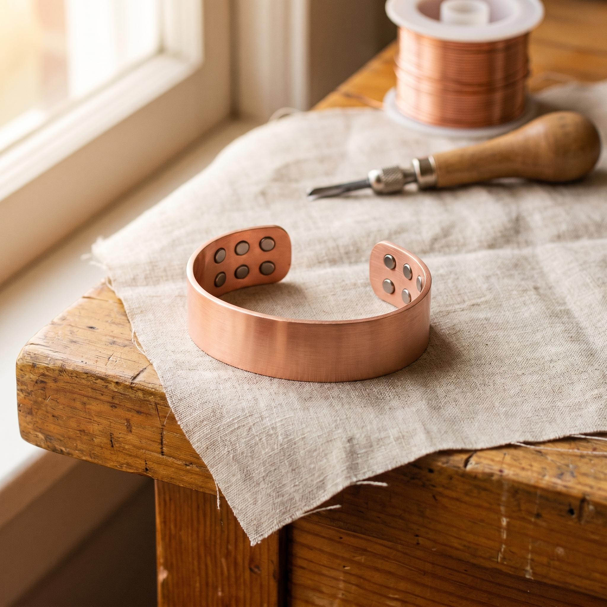 Copper Soul Anvil Copper Bracelet