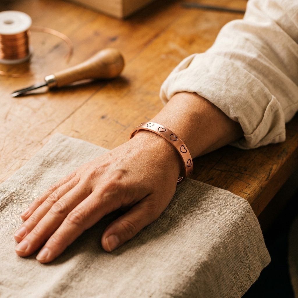Hearth Copper Bracelet