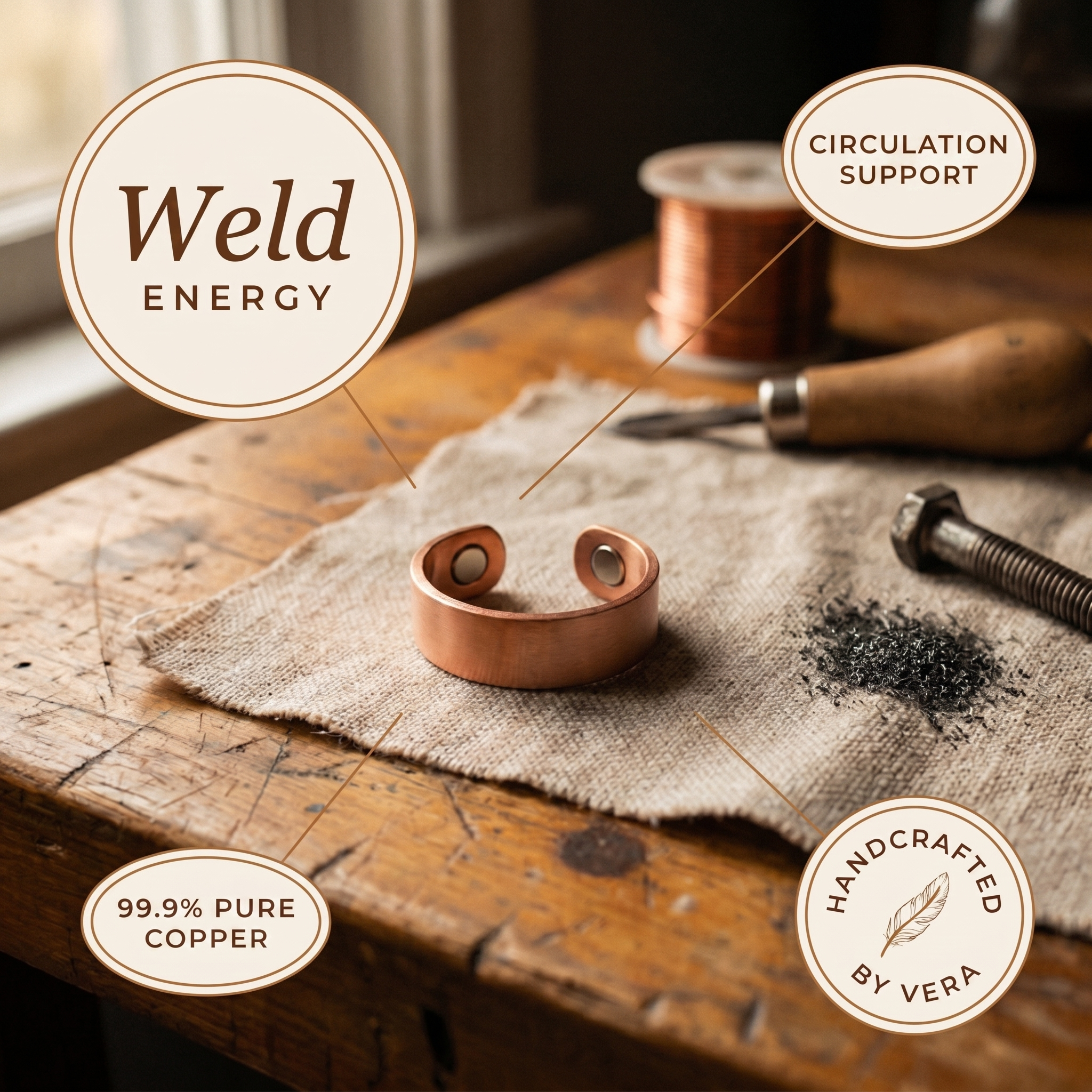 Weld Copper Ring