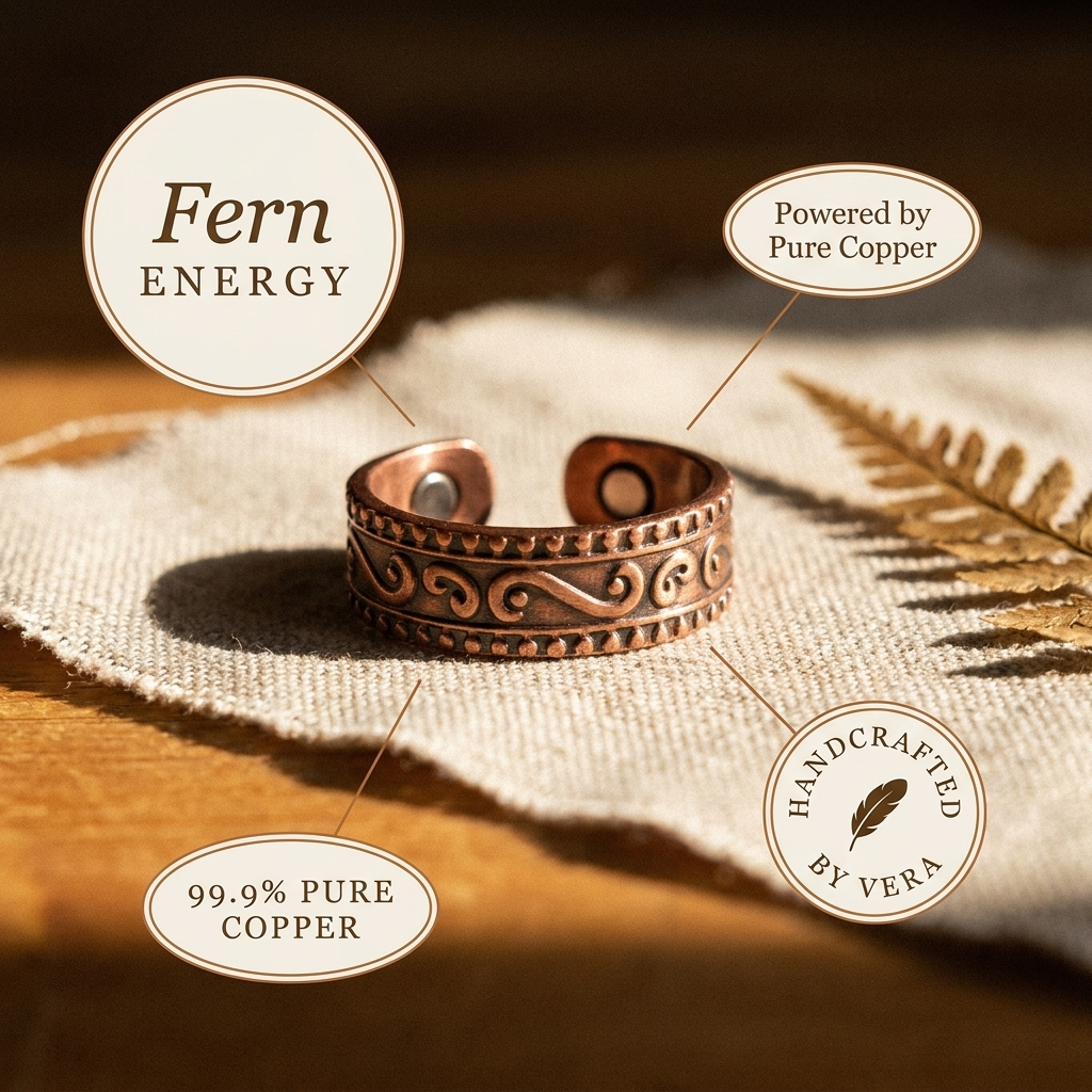 Fern Copper Ring