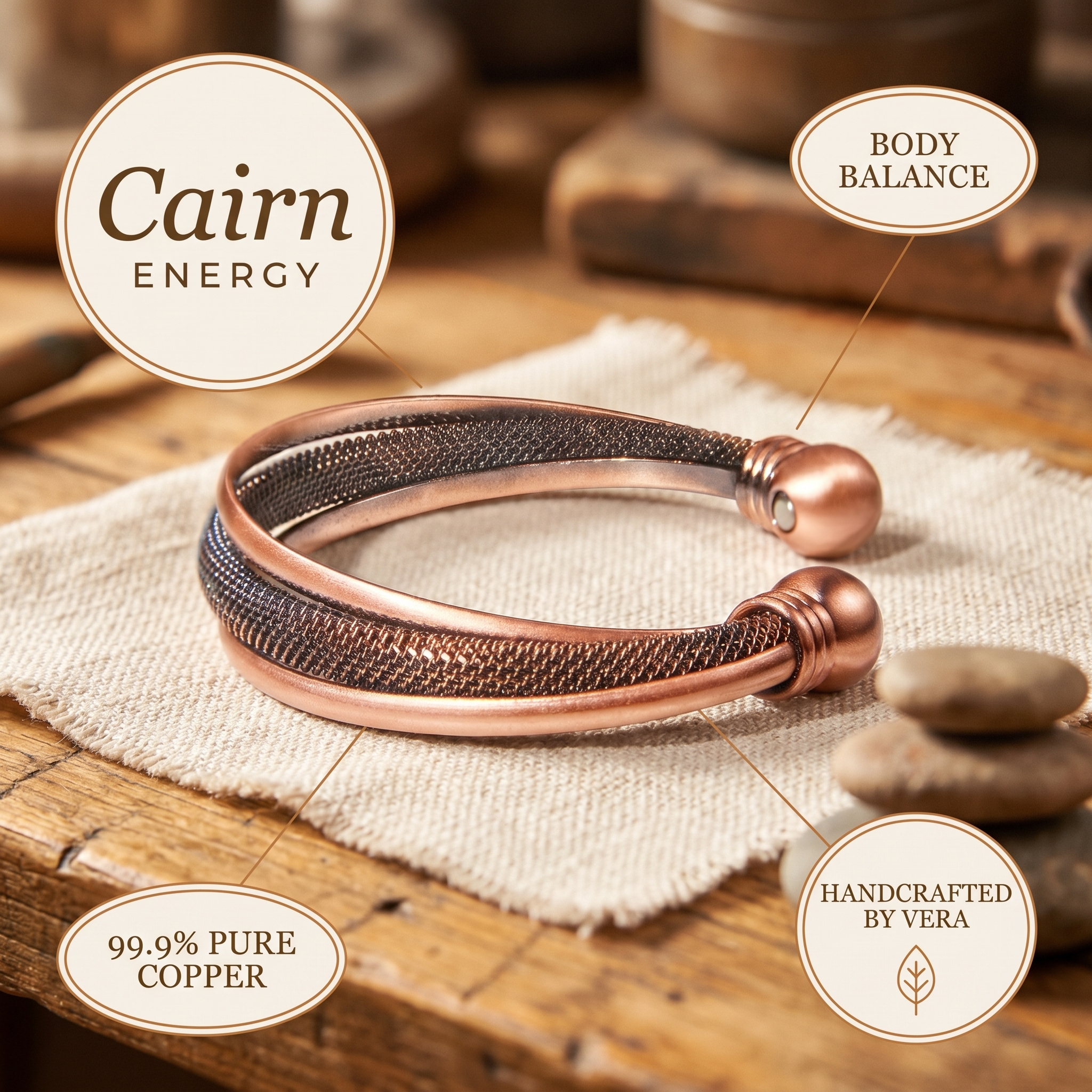 Cairn Copper Bracelet