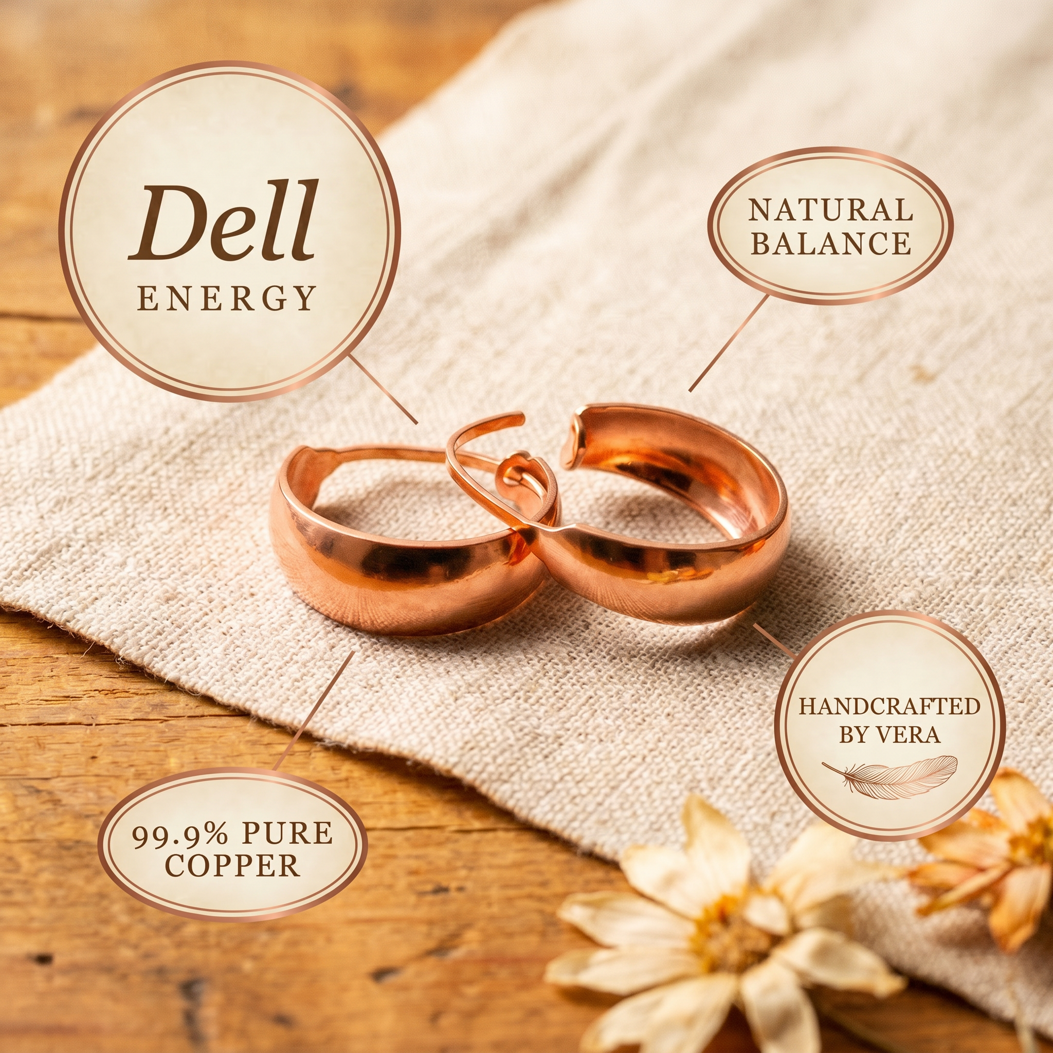 Dell Copper Earrings